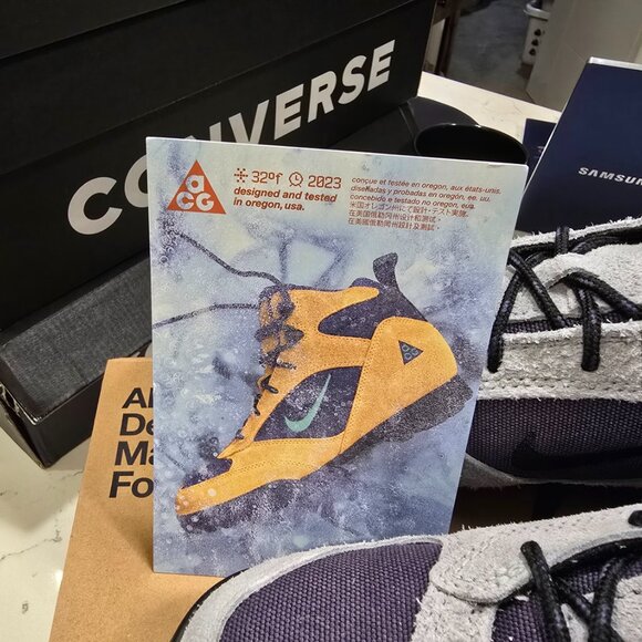 NIKE ACG Torre Mid WP Men Sz 7 Light Pumice/Black-Dark Raisin FD0212-002 Boots - Picture 2 of 16